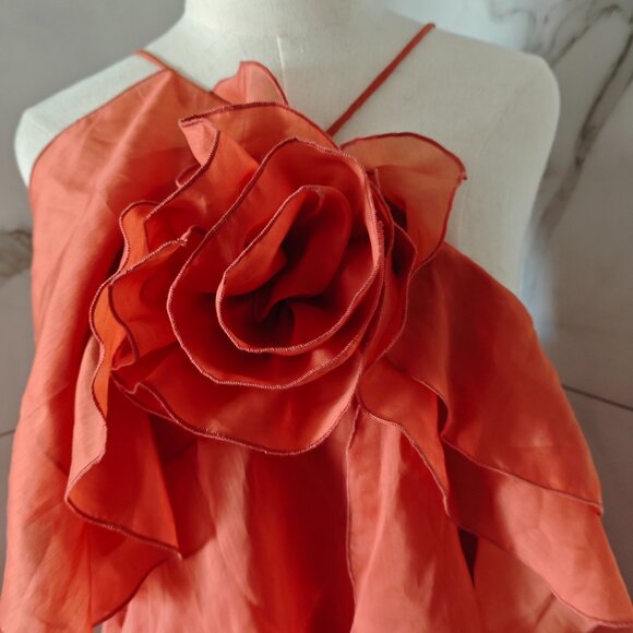 Pandorea Layered Maxi Dress - Coral Clay - Picture 5 of 10